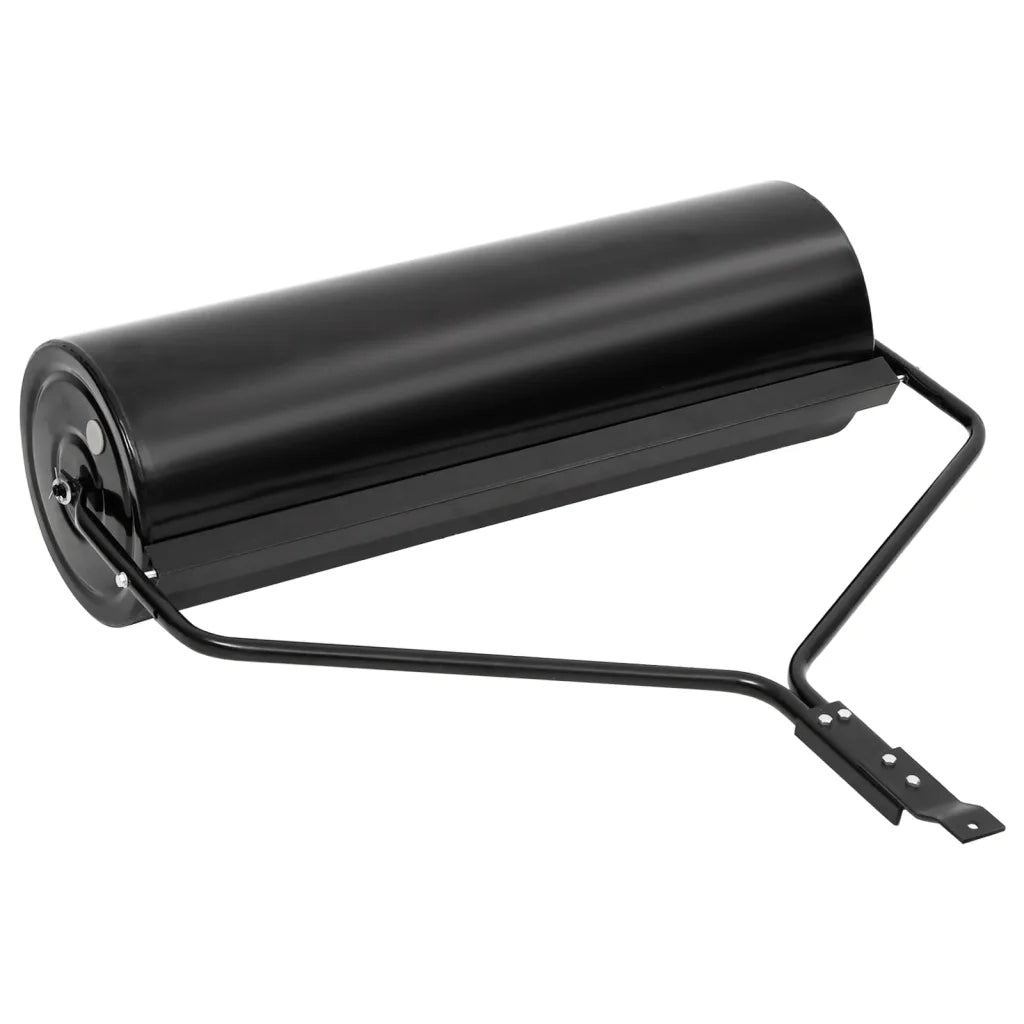 vidaXL Rullo da Giardino a Spinta Nero 63 L Ferro