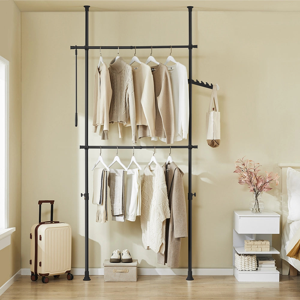 SoBuy Cabina armadio in metallo 126x27x295cm FRG109-II-SCH