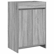 Mobiletto da Bagno Sotto Lavabo Sonoma grigio 56 x 37,5 x 81 cm