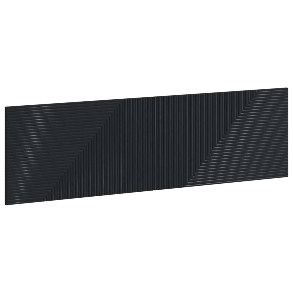 Testiera da Muro HAARLEM Nero Legno ingegnerizzato 896936