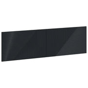 Testiera da Muro HAARLEM Nero Legno ingegnerizzato 896936