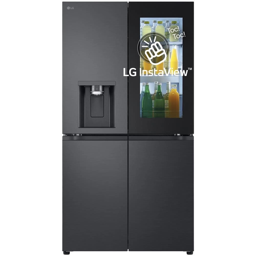 Lg instaview gmg960evje frigorifero multidoor , classe e, 638l, wi-fi, uvnano, nero