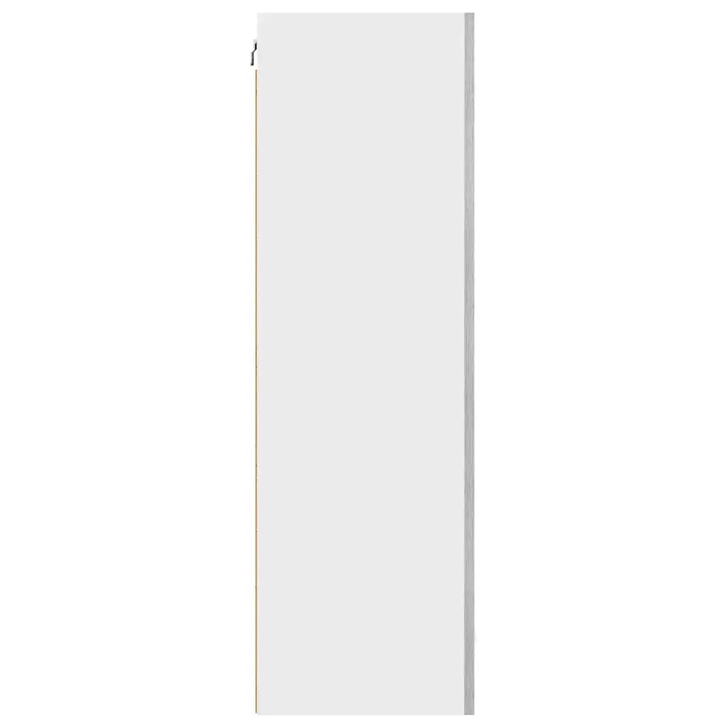 Armadio pensile Grigio Sonoma e Bianco 50 x 31 x 100 cm