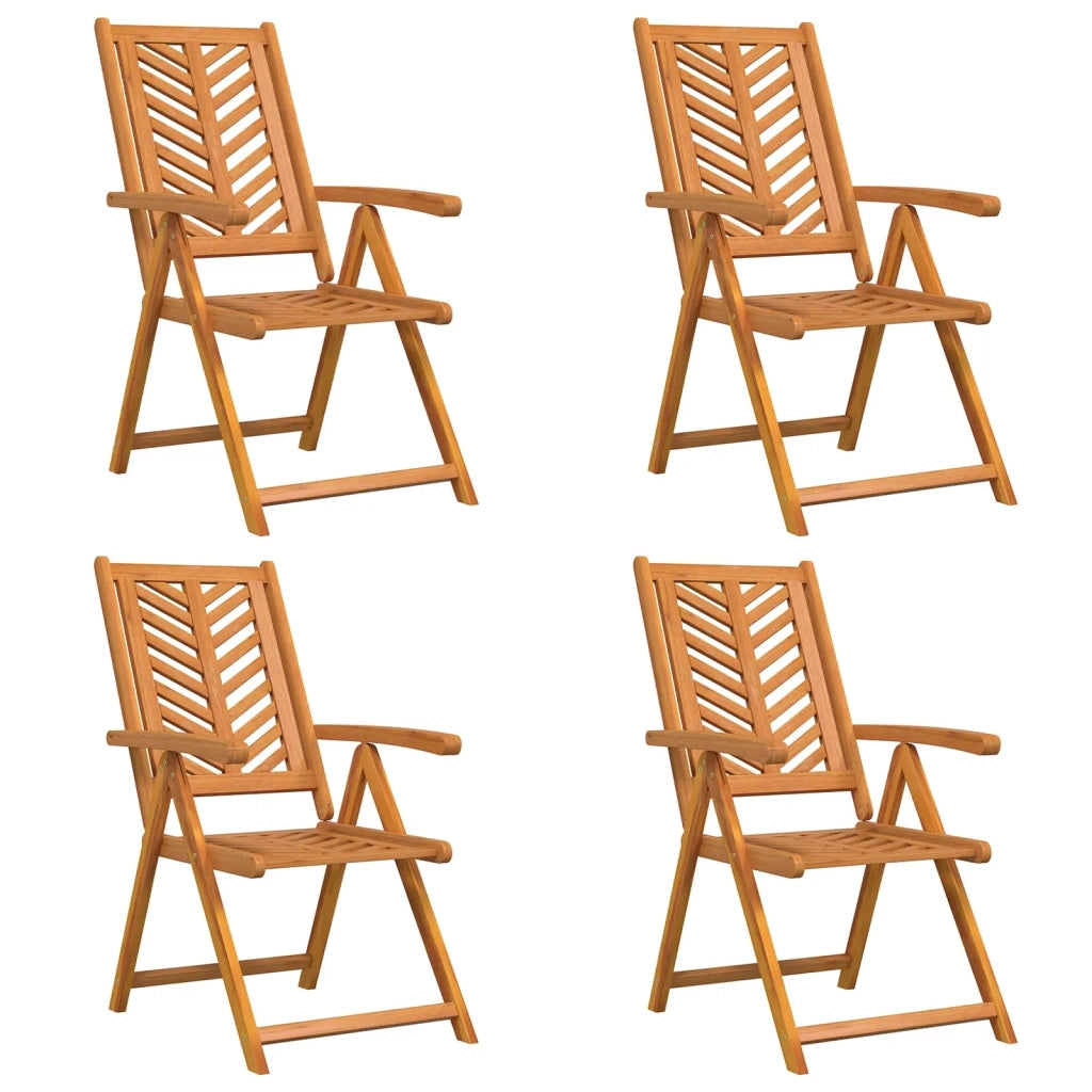 Sedia da Giardino 4 pcs Marrone 57 x 72 x 109 cm 3154134