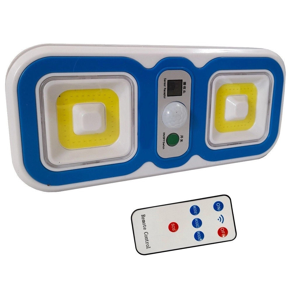 Trade Shop - Faro Faretto Led Ricaricabile Sensore Movimento Telecomando Armadio Luce Notturna -