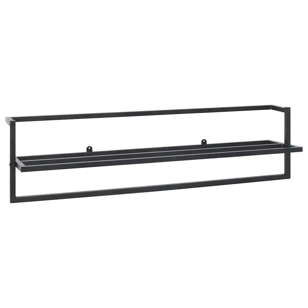 Portasciugamani Nero 95x25x22 cm in Ferro CFW3417139