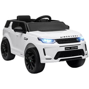 Auto elettrica per bambini Land Rover Discovery Sport ¨C zephmum ¨C Bianco, LED, telecomando, 12V