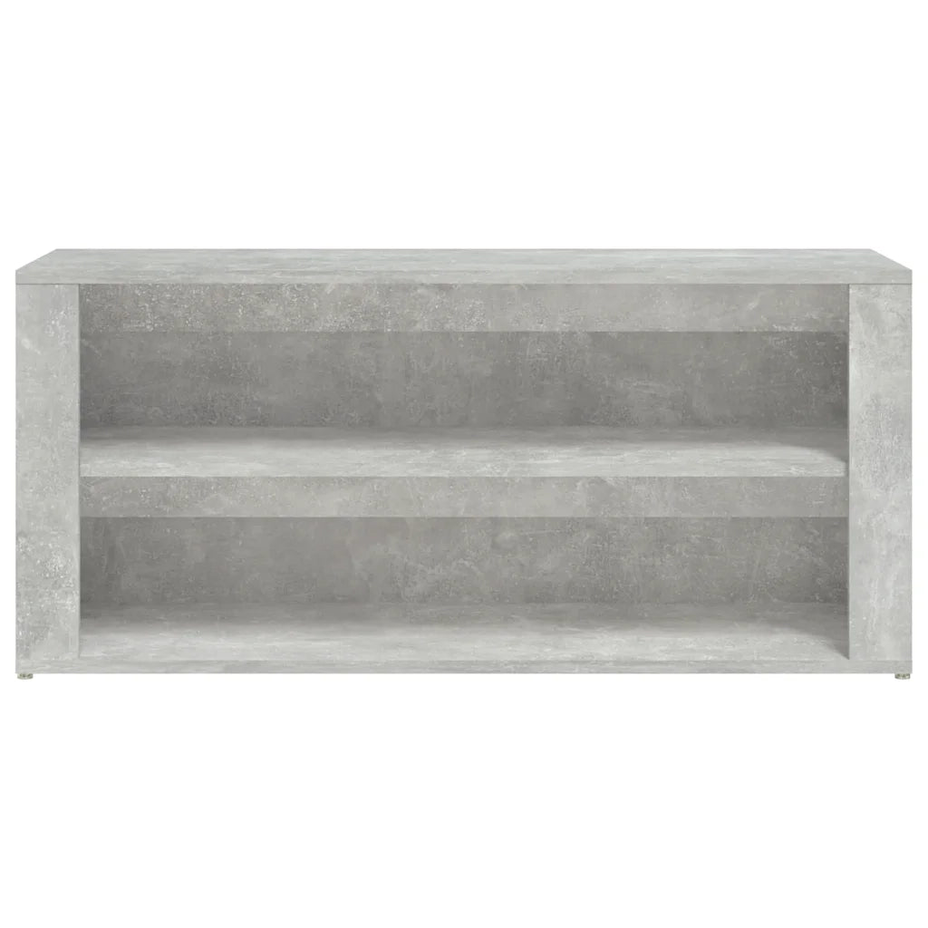 Scarpiera-Scaffale per scarpe Grigio Cemento 100x35x45 cm in Legno Multistrato 164468