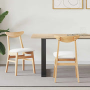Sedie da pranzo 2 pcs Naturale 42 x 47.5 x 81 cm
