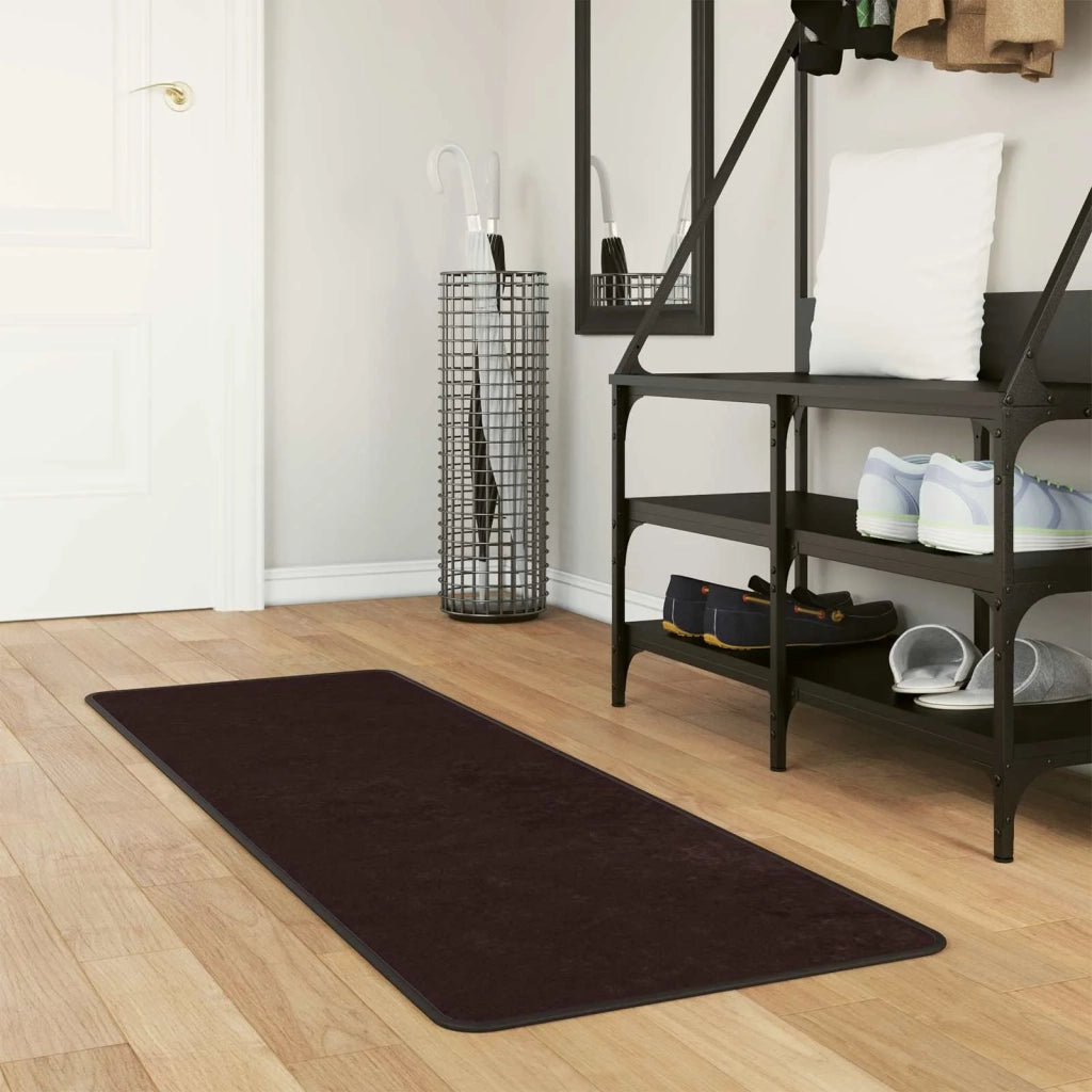 Runner Tappeto MARSA Antracite 50 x 150 cm Poliestere e PVC 42023161