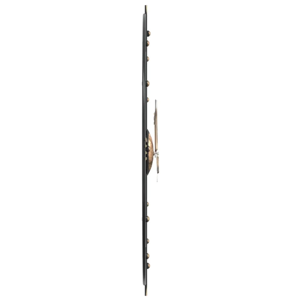 Orologio da Parete Nero Ã˜60 cm in Ferro