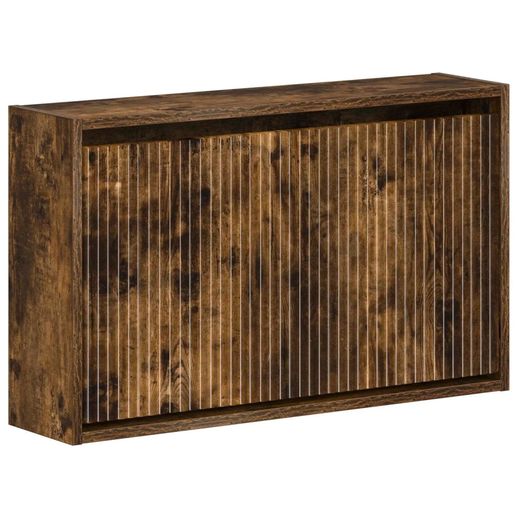 Mobiletto per Scarpe da Muro ARNHEM 71 x 17 x 43 cm Rovere Fumo 896630