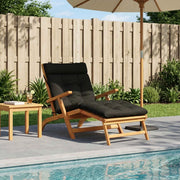 Cuscino per Lettino VIANEN 100% Poliestere Nero 200 x 80 x 8 cm 953933