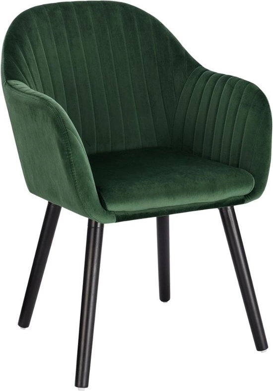 Seduta da Cucina con Pelle in Velluto - Sedie da Cucina, Sedia, Seduta a Cupola, Seduta da Relax - 50x42x81 cm - Verde