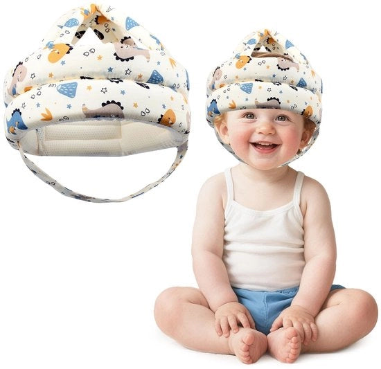 Protezione per la testa - Elmo anti-insetto - Protezione per la testa per bambini - Soffice e respirabile - Adatto per 6-36 mesi - Protezione ottimale - Casco per bambino