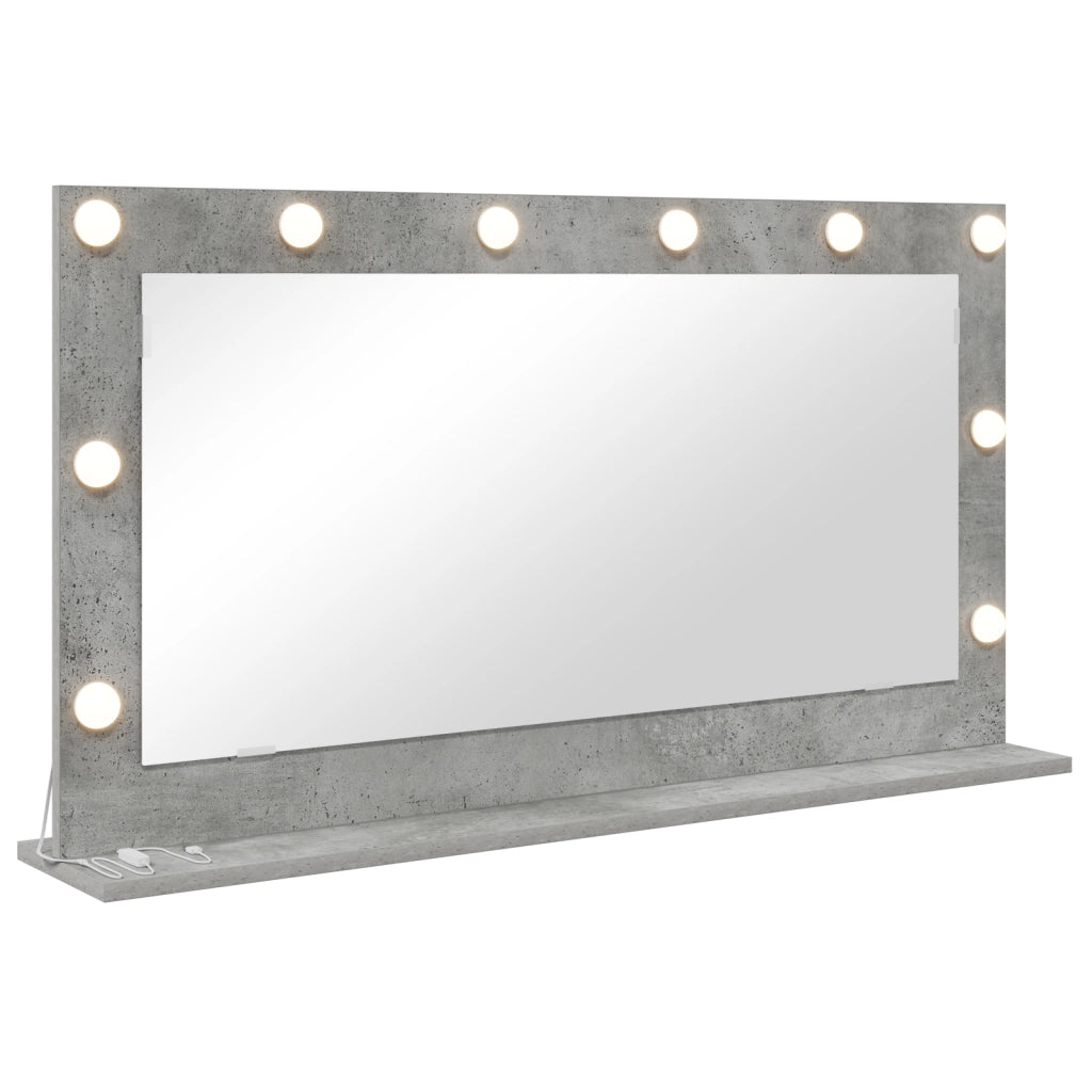 Specchio da Toeletta Grigio cemento Cemento 100 x 55 x 18 cm