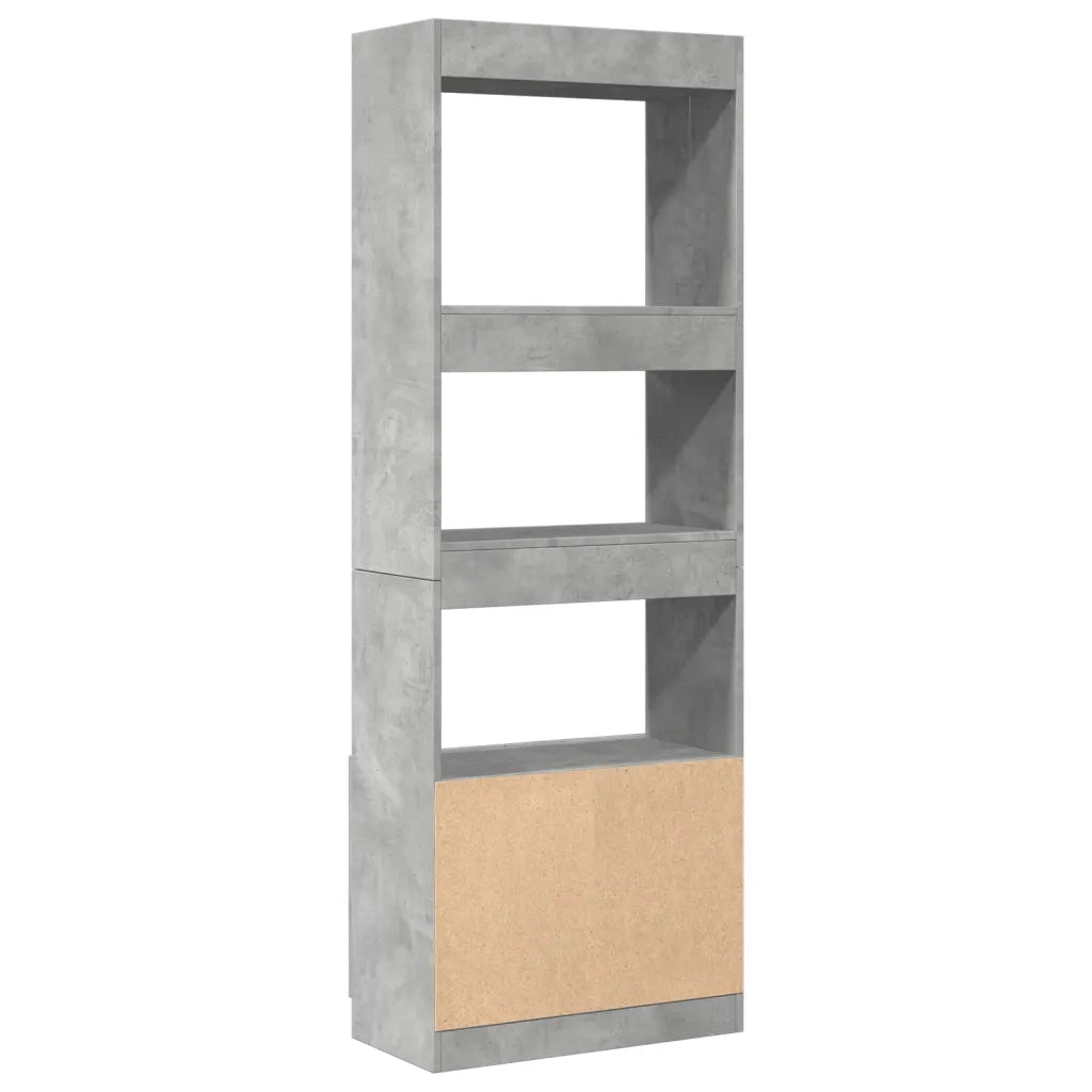 Credenza Grigio Cemento 63x33x180 cm in Truciolato 3309603