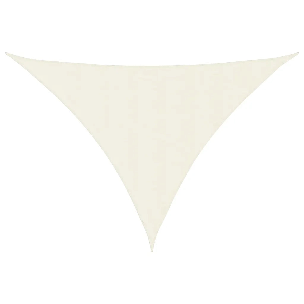 Parasole a Vela Oxford Triangolare 2,5x2,5x3,5 m Crema 135224