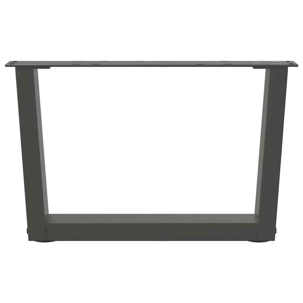 vidaXL Gambe per Tavolino da Caffè a Forma di V 2 pz Antracite 60x(30-31,3) cm Acciaio