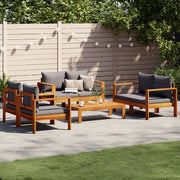 Set Divano da Giardino 5 pz con Cuscini Legno Massello Acacia 3214845
