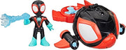 Marvel , Spidey e i suoi fantastici amici, Water-Webs, sottomarino giocattolo Spin Dolphin,Hasbro,Eta 3+