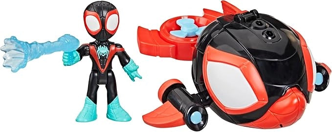 Marvel , Spidey e i suoi fantastici amici, Water-Webs, sottomarino giocattolo Spin Dolphin,Hasbro,Eta 3+