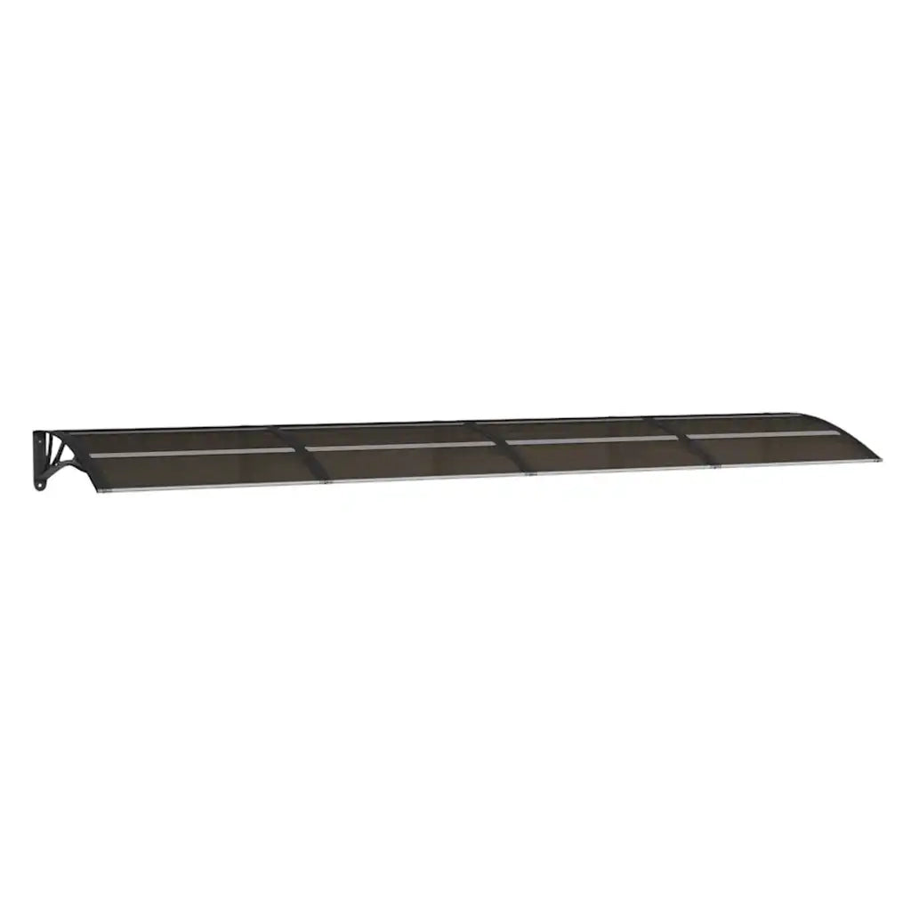 Tettoia per Porta Nera 350x75 cm Policarbonato CFW2147724