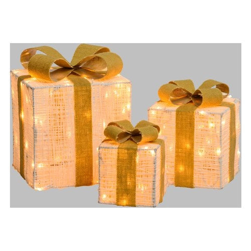 Decoro lotti 68254 set 3 pacchi led luce fissa