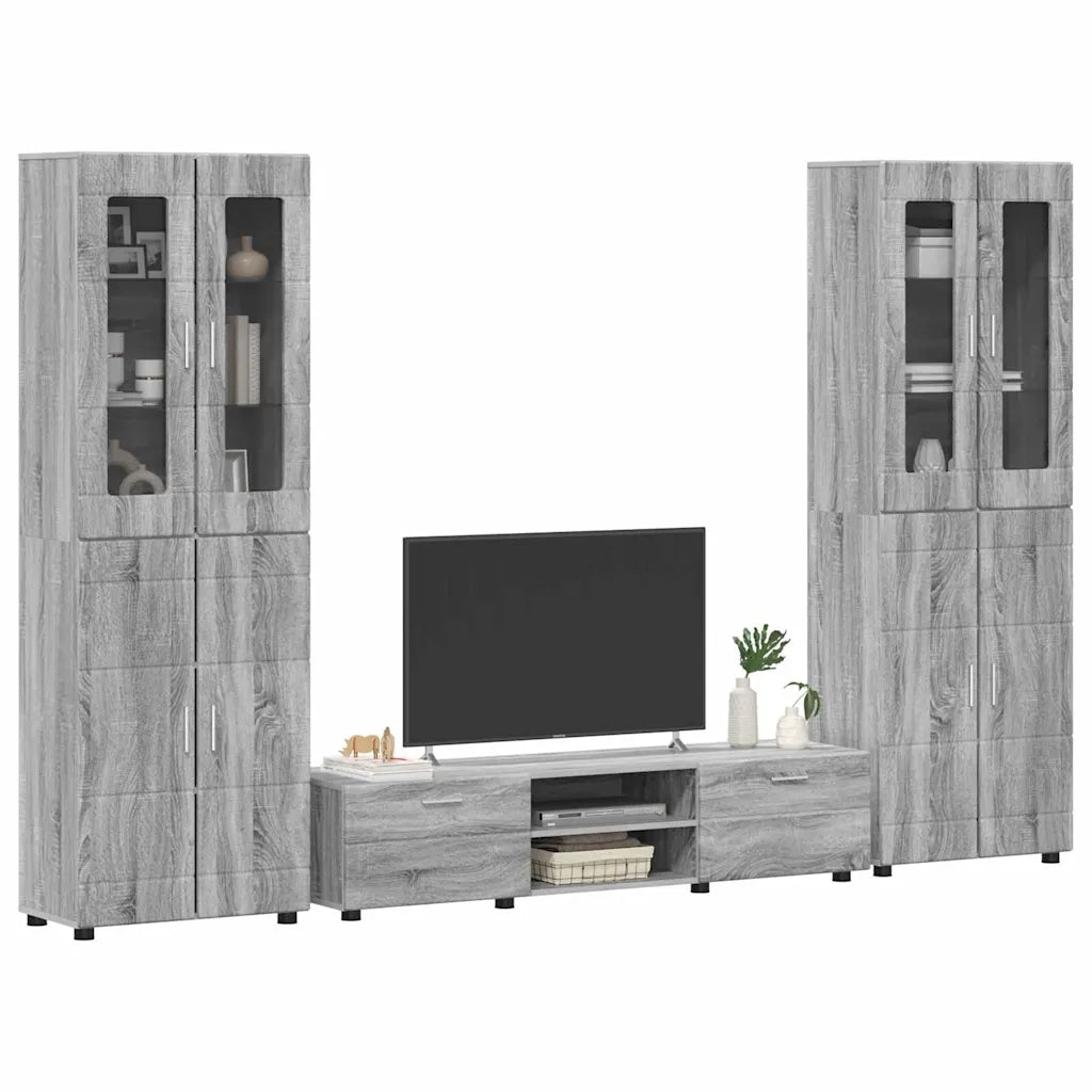 Set mobile TV FLORIN 3 pcs Grigio Sonoma Legno multistrato 3398000