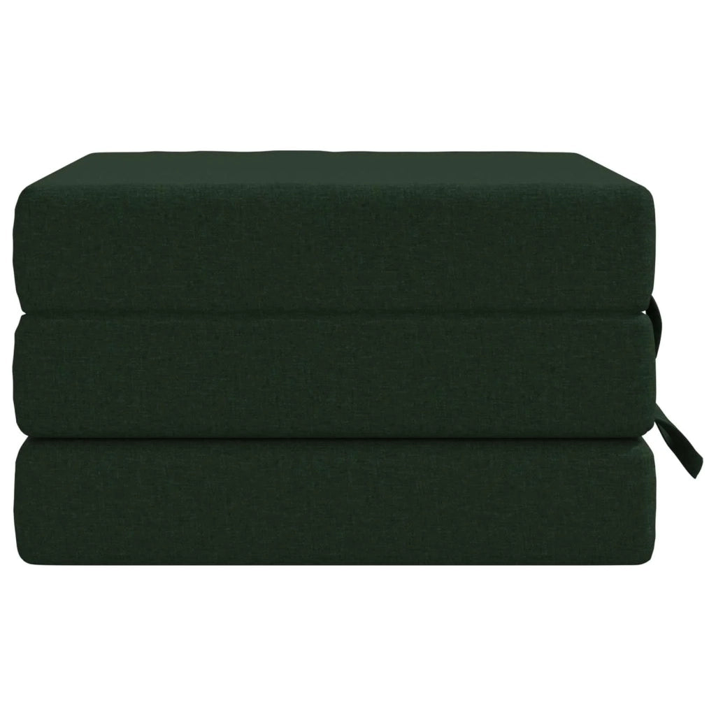 Divano Letto Pieghevole 90 x 63 x 45 cm Verde Scuro 900151