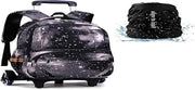 Zaino con ruote, borsa scolastica per bambini, zaino con ruote, ruote, ragazze, ragazzi, carrello, borsa, zaino, adolescenti, laptop, business, borsa sportiva per uomini