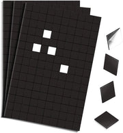 750 pezzi di piastre magnetiche autoadesive, 1 x 1 cm piastre magnetiche autoadesive, strisce magnetiche, magneti adesivi flessibili, magneti piani per scuola, ufficio, lavagna bianca, frigorifero