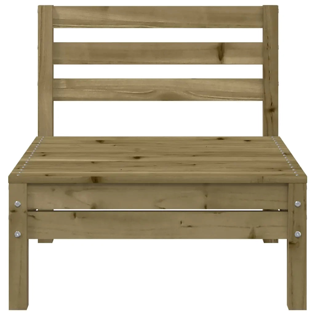 Divano da esterno-Divano da Giardino a 3 Sedute in Legno Impregnato di Pino 818097