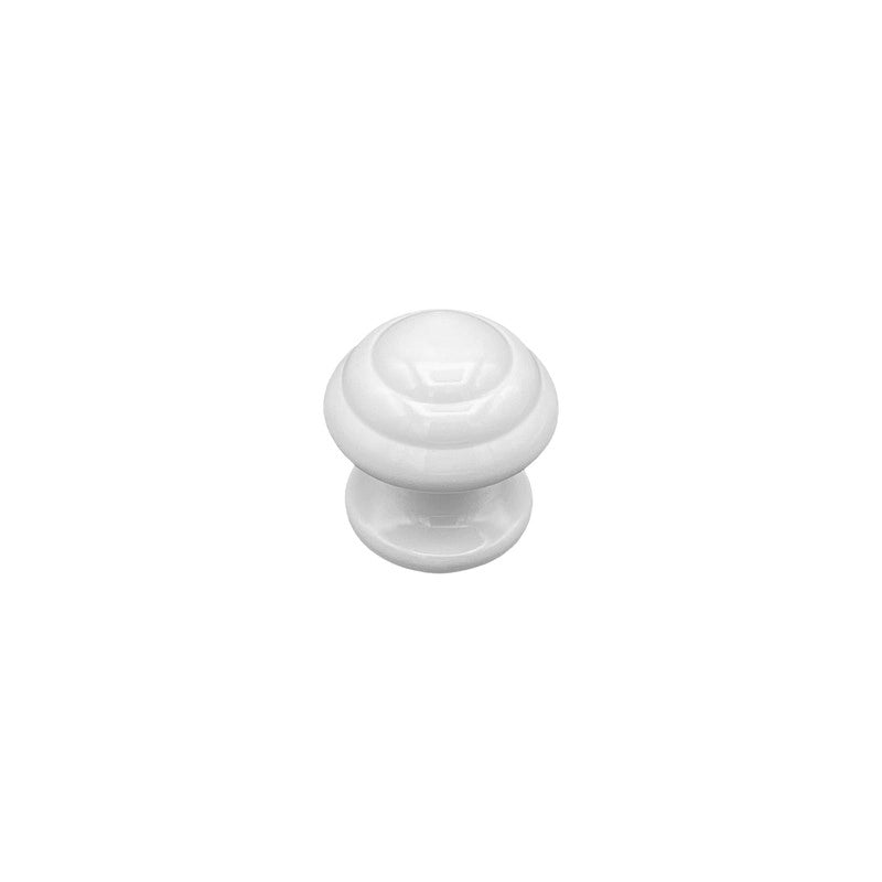 Pomolo fisso per porta SAGUATTI 878/60TB in alluminio bianco lucido