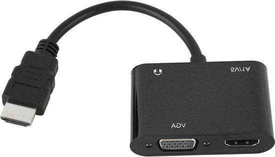 Adattatore HDMI a VGA con connessione audio 35 mm per Laptop e Desktop.