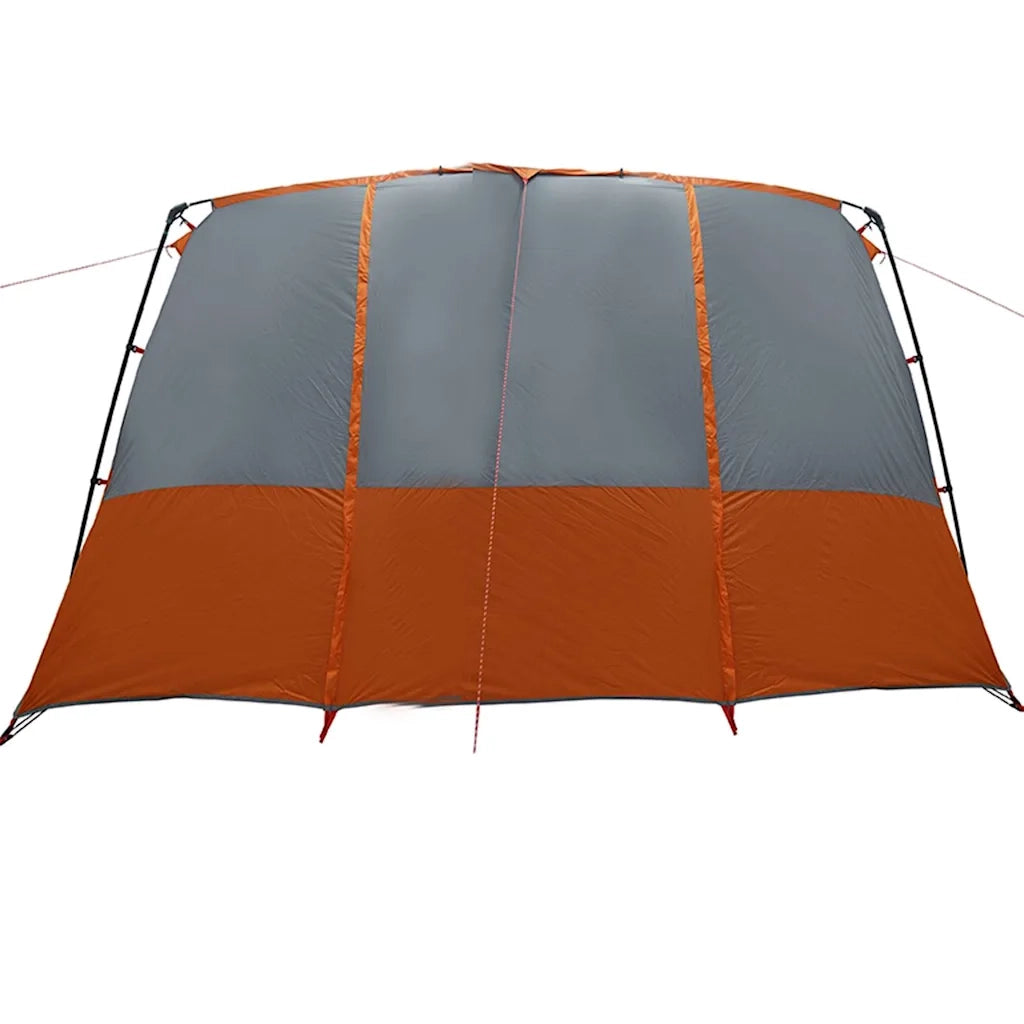 Tenda per famiglie 12 persone con tetto Grigio e arancione