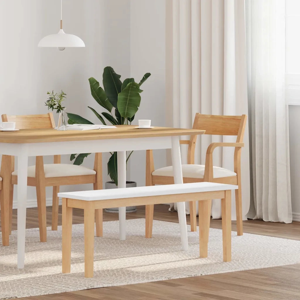 Panca 110 cm in Legno Massello di Hevea 4102605