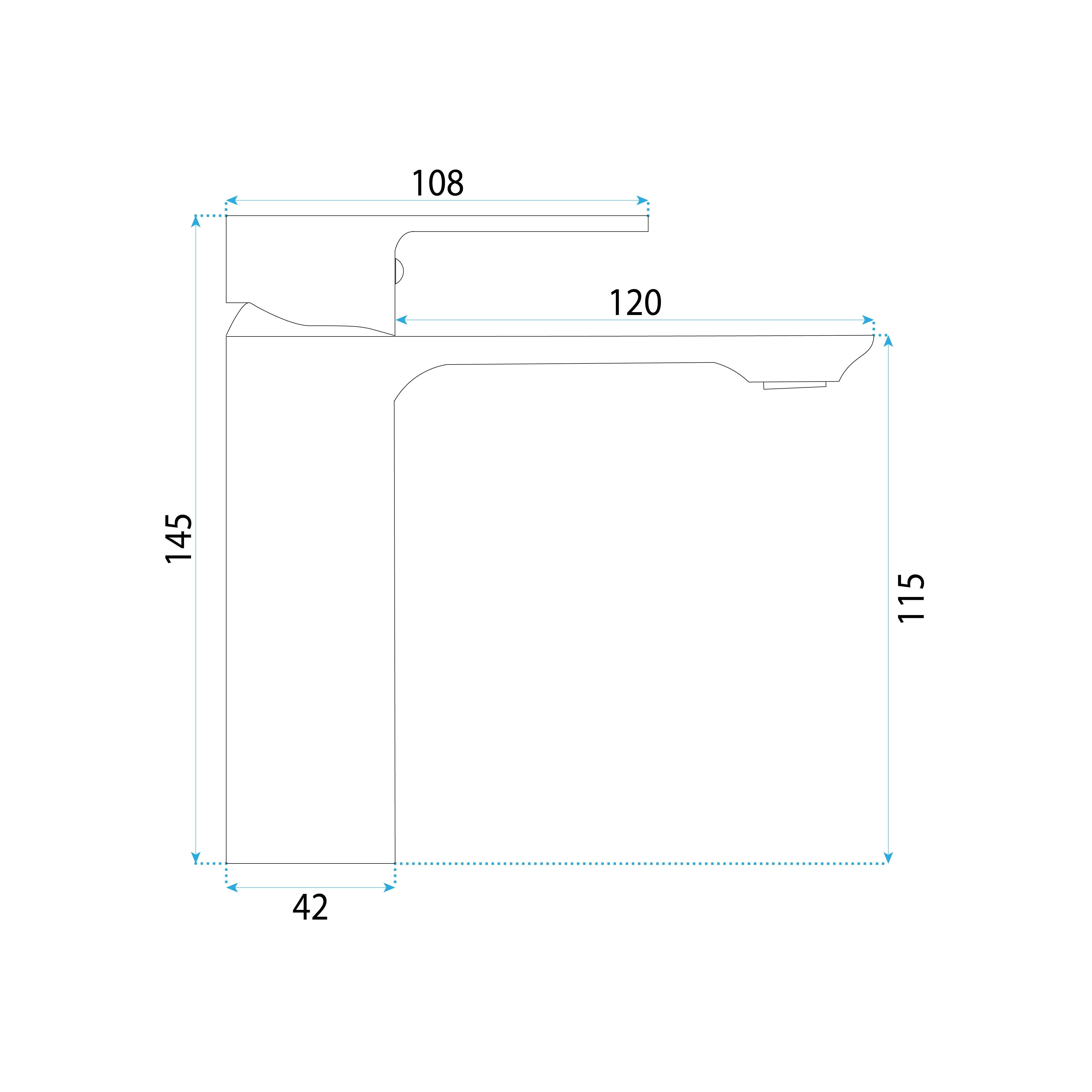 Rubinetto Da Lavabo Rea Drop Brush Copper Low