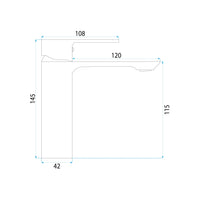 Rubinetto Da Lavabo Rea Drop Brush Copper Low