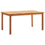 Set Pranzo da Giardino 7 pz Polyrattan e Legno d'Acacia Grigio 46001