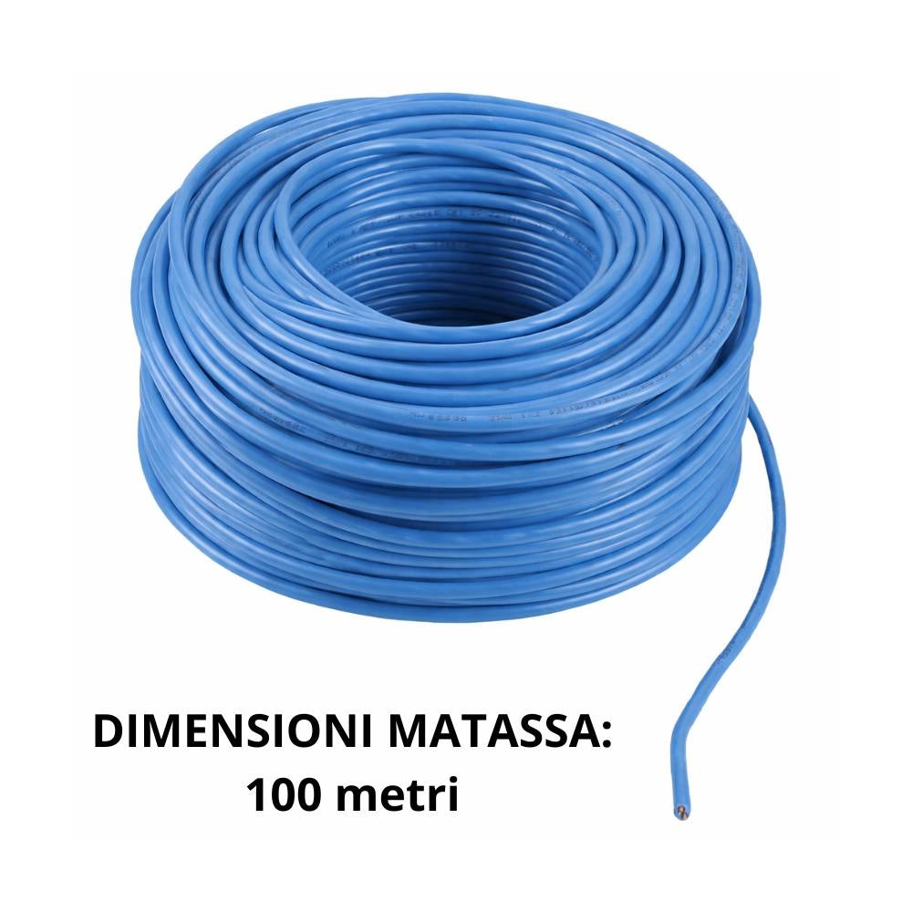 Cavo due fili plus 2x1 mm per videocitofonia interna *** lunghezza metri 100, confezione 1