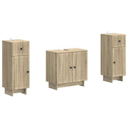 Set di Armadi da Bagno da 2 Pezzi EDE Rovere Sonoma 3417983