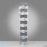 Piantana Moderna Building Polilux ® Argento E Metallo Bianco 3 Luci E27