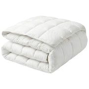 Piumino in misto poliestere bianco misura unica 220 x 240 cm imbottitura leggera trapuntata