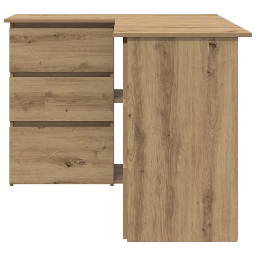 Scrivania Angolo Rovere Artigianale 145x100x76 cm Truciolato 855963