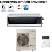 Climatizzatore Condizionatore Samsung Inverter Canalizzato Canalizzabile Media Prevalenza 36000 Btu AC100RNMDKG/EU Monofase R-32 Classe A+/A+ Con Comando a Filo Incluso - Novità