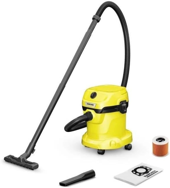 Aspirateur eau et poussiere KARCHER WD 2 Plus V-15/4/18 C - Cuve polypropylene 15 L - 1000W (Fonction soufflerie)