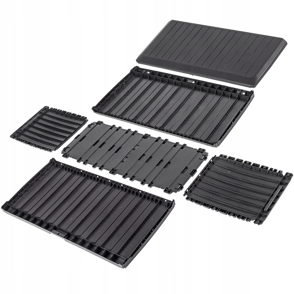 KADAX Garden Box, contenitore da giardino/balcone da 290 litri per balcone/terrazza, grande.