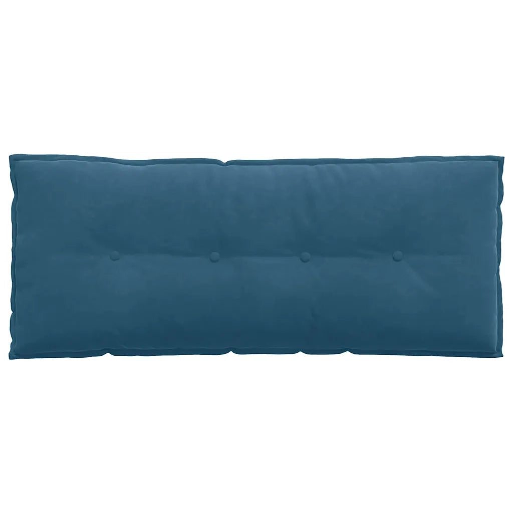 Cuscino per Schiena | Cuscino dorsale Blu 120 x 50 cm Tessuto in Cords