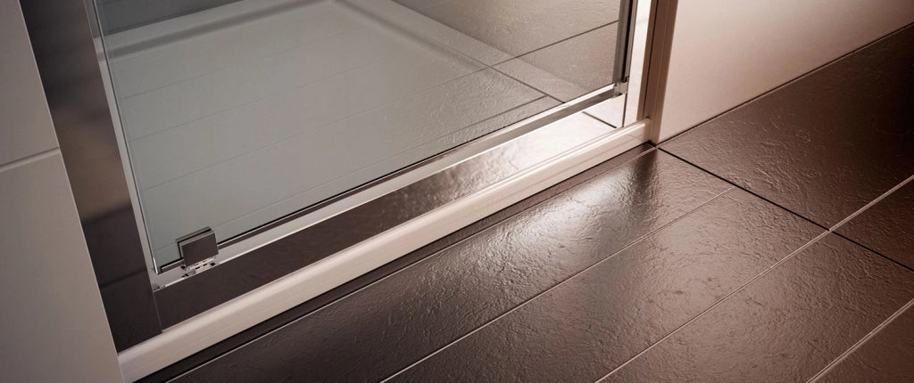 Porta doccia pivot battente, cristallo 6mm trasparente Vesglas Cromo,Trasparente 6mm,60-68 cm
